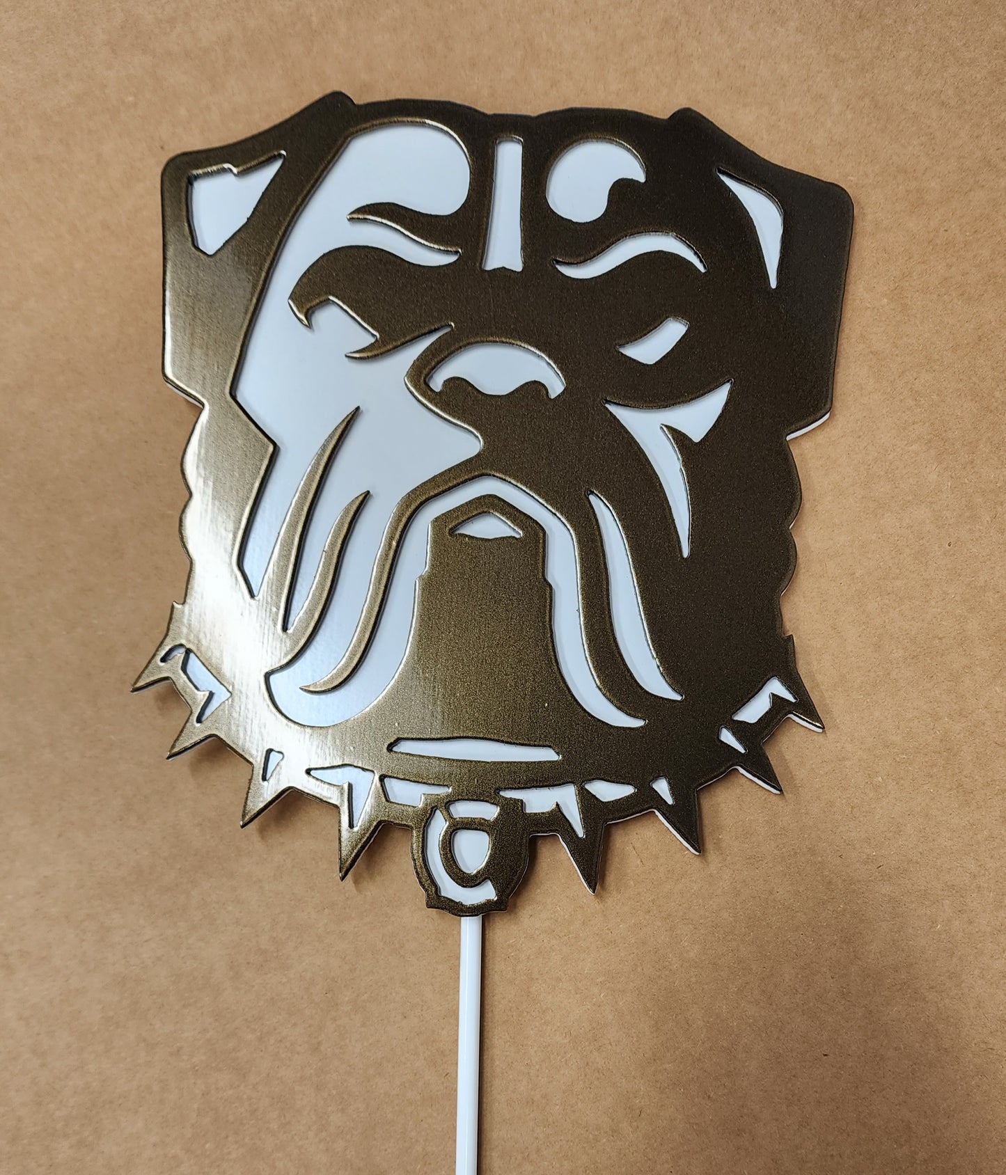 Cleveland Browns Dawg Yard Stake (layered)