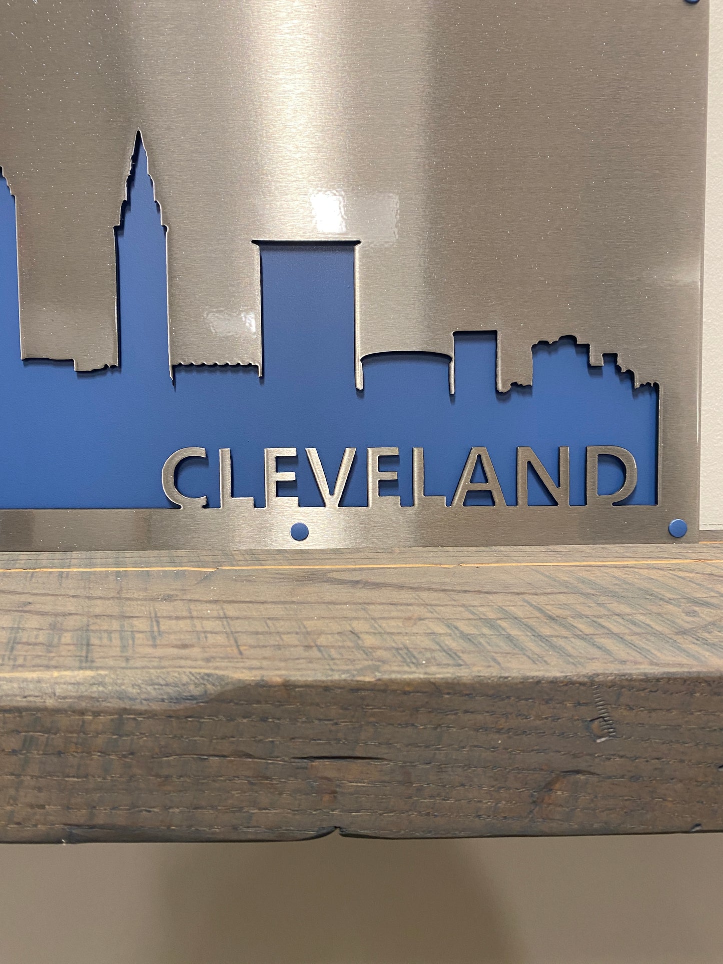 Cleveland Oh Skyline Layered Metal Wall Art.