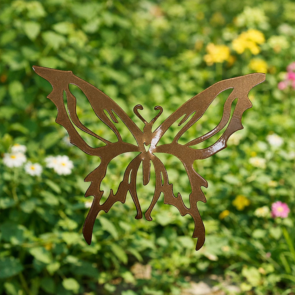 Metallic Butterfly Garden Decor