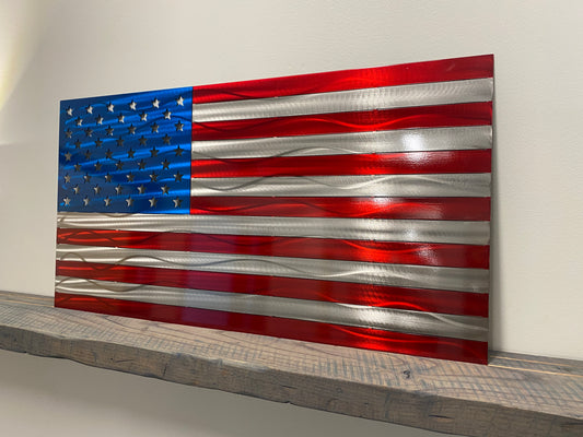 US Flag - Metal American Flag with translucent powder coat - United States