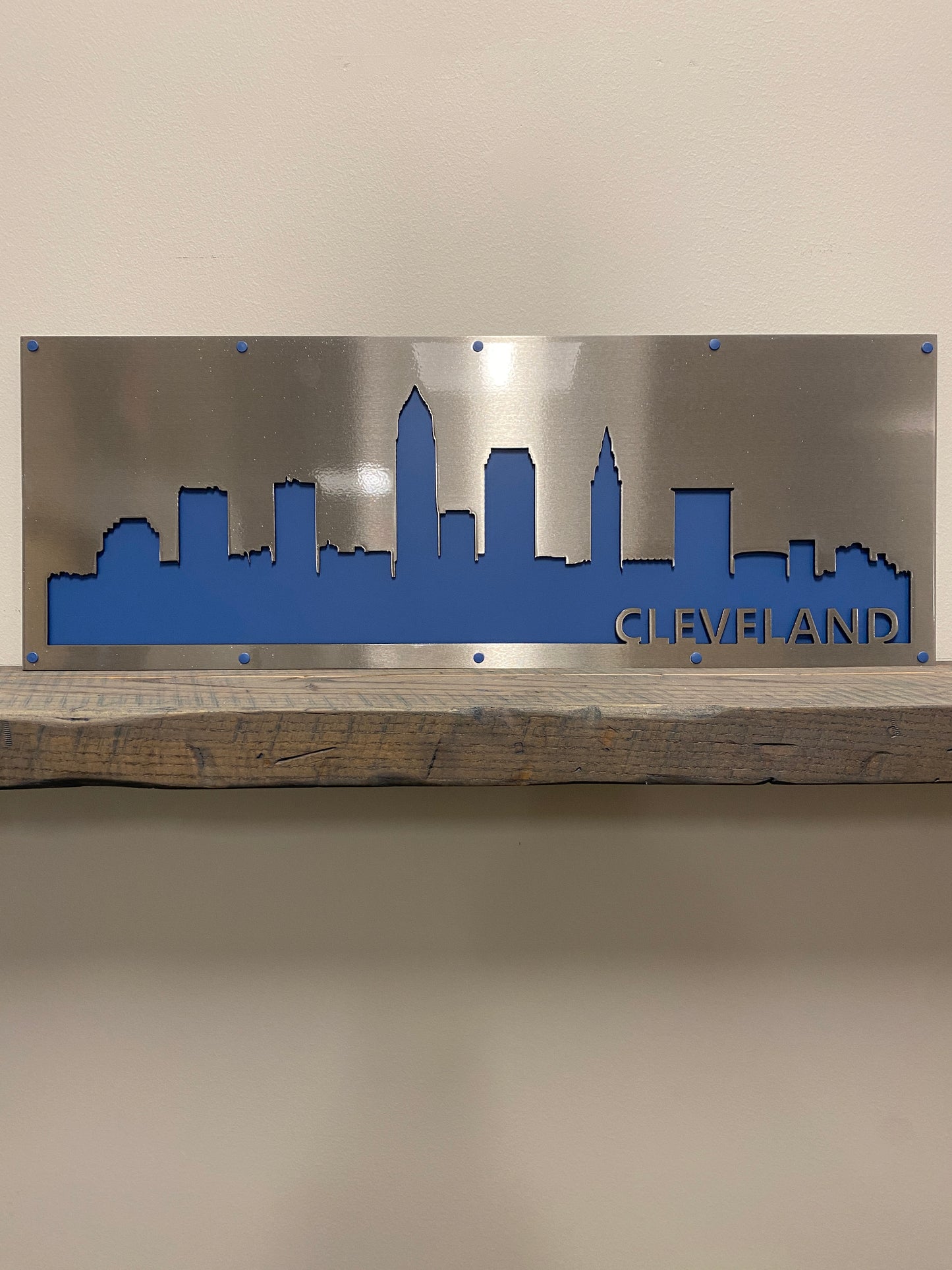 Cleveland Oh Skyline Layered Metal Wall Art.