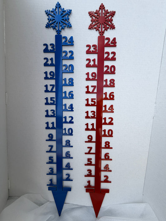 Snow Gauge - Thick metal snow gauge for your yard
