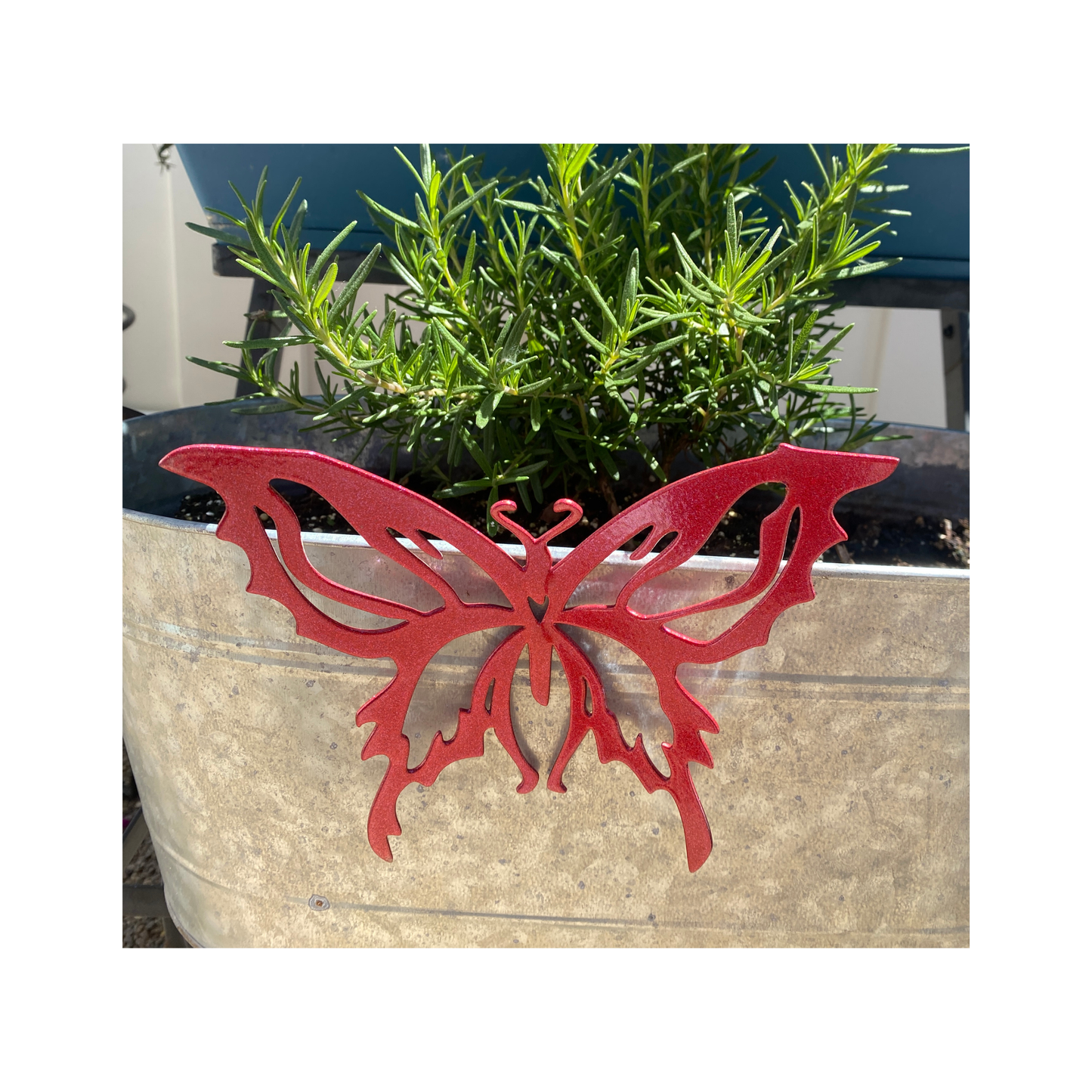 Metallic Butterfly Garden Decor