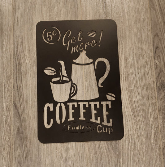 Vintage Coffee Metal Sign